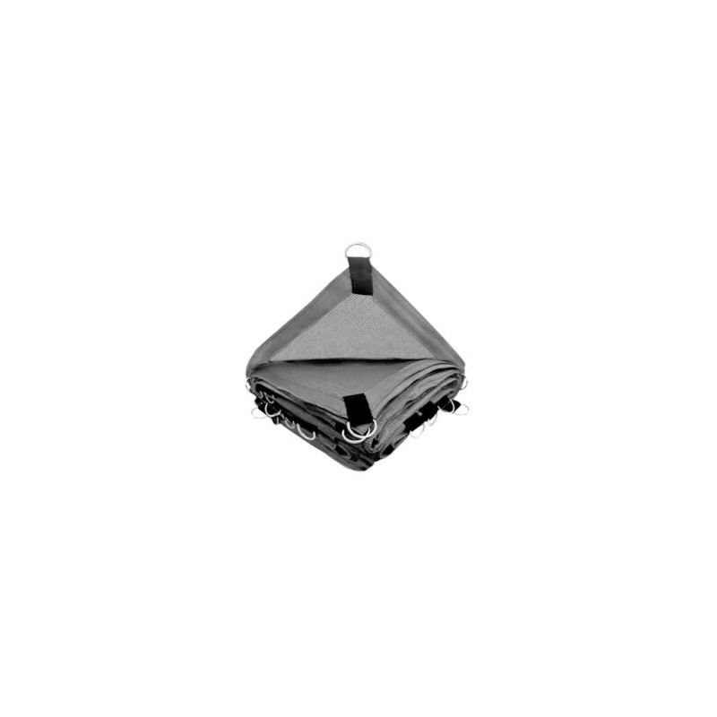 Malla Sombra Raschell 4×2 m. Gris 90% Sombra Sencilla (2×4 m)