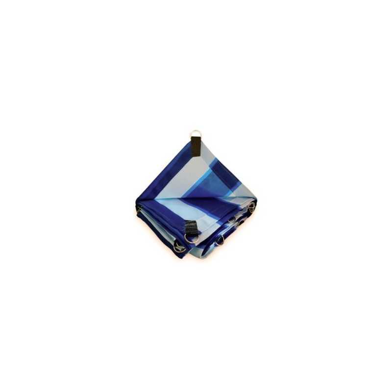 Malla Sombra Azul Blanca Monofilamento 3.5 X 4 m 95% Confeccionada (4 x 3.5 m)