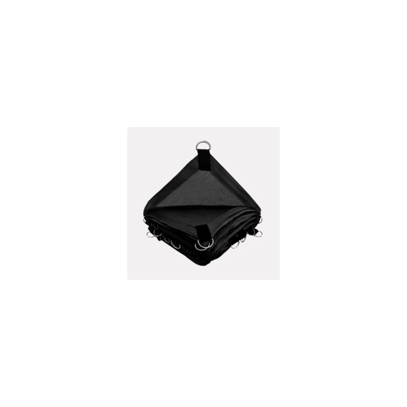 Malla Sombra Raschel 2×2 m. Negro 90% Sombra Sencilla